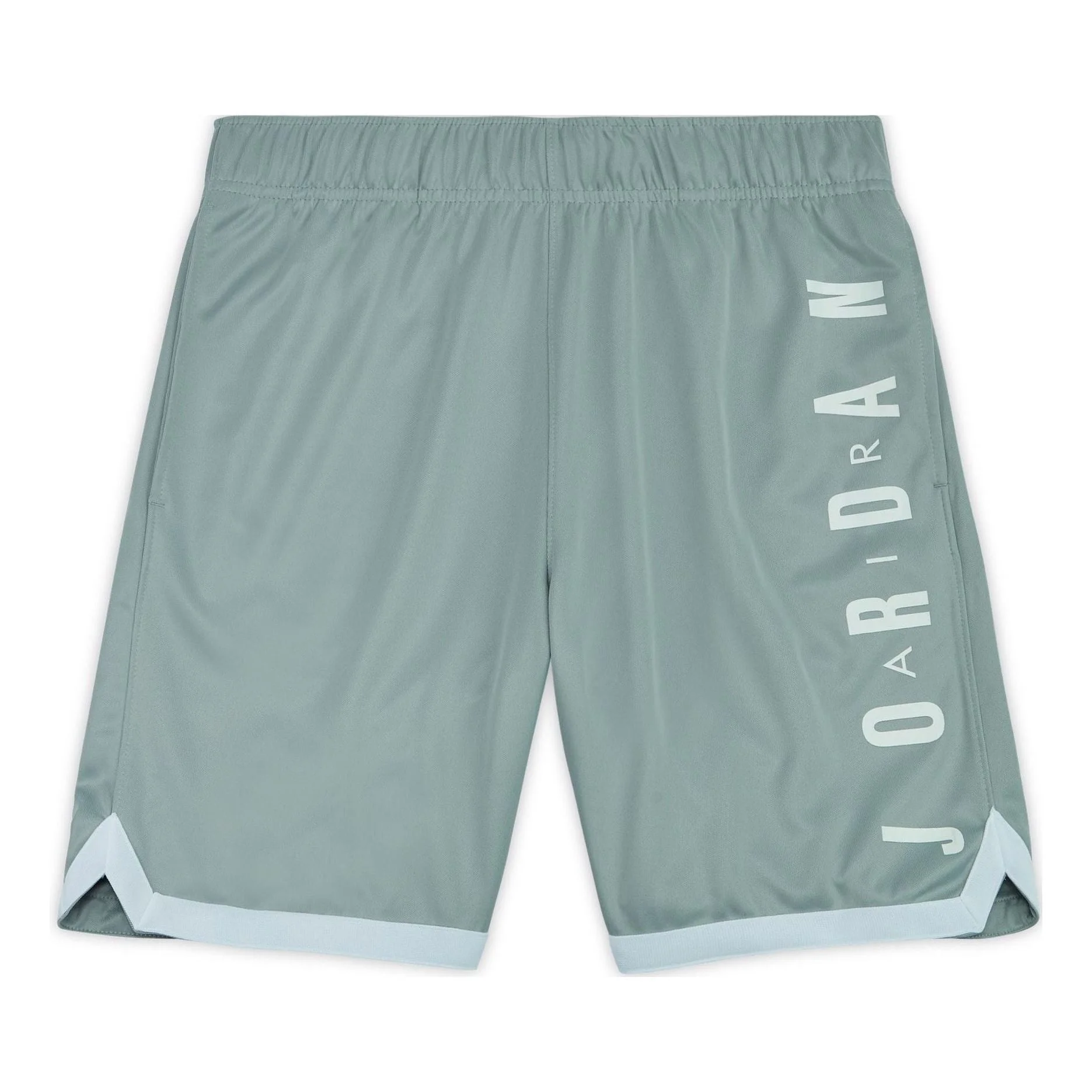 Men's Air Jordan Logo Printing Colorblock Elastic Waistband Casual Shorts Smoke Grey DQ5917-077 - 1