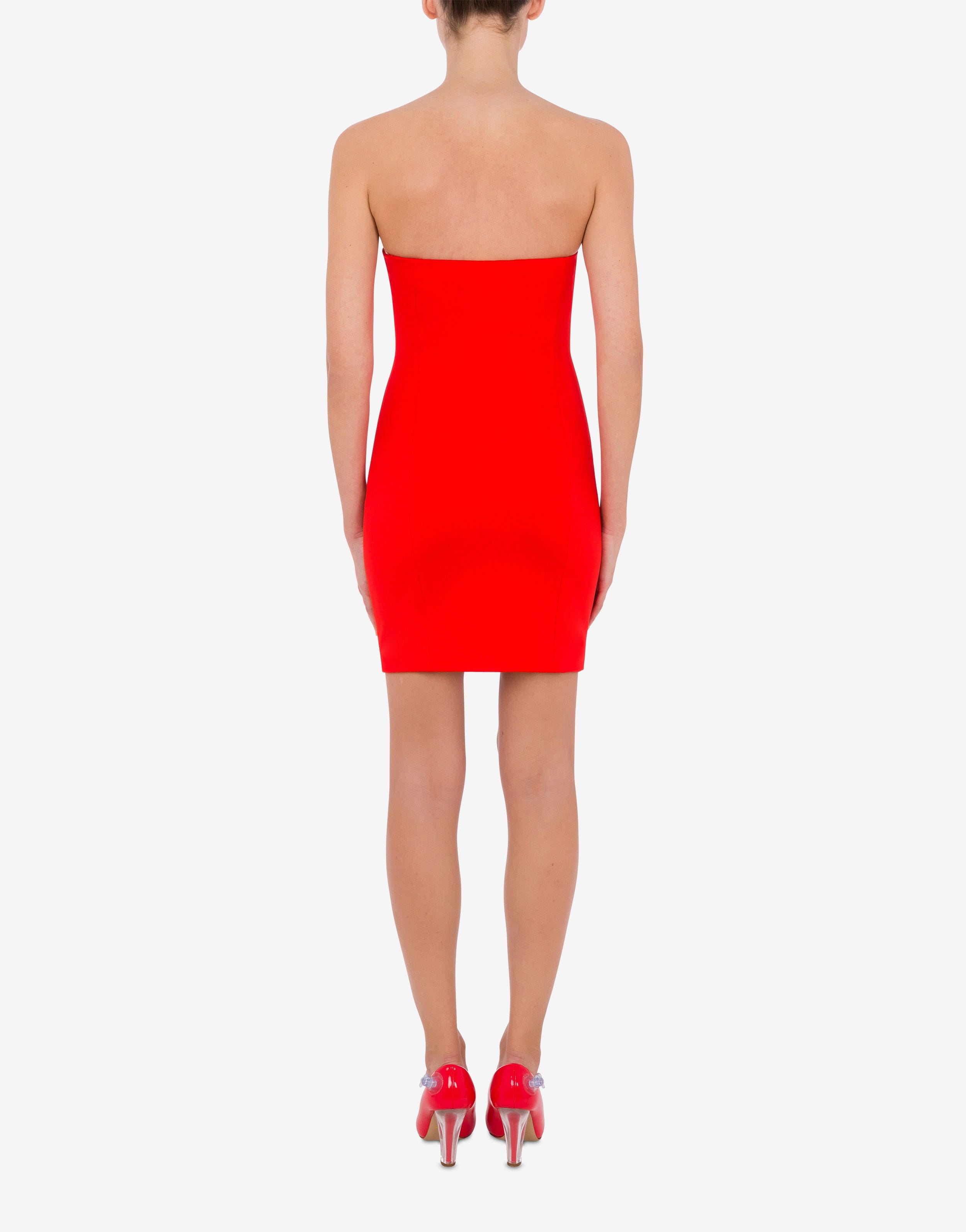HEART BUTTONS DOUBLE JERSEY DRESS - 3