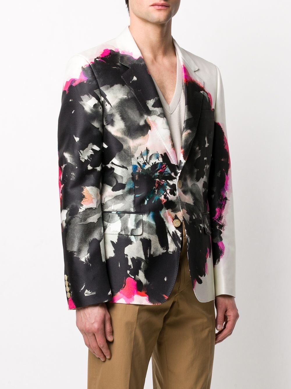 ink flower blazer - 3