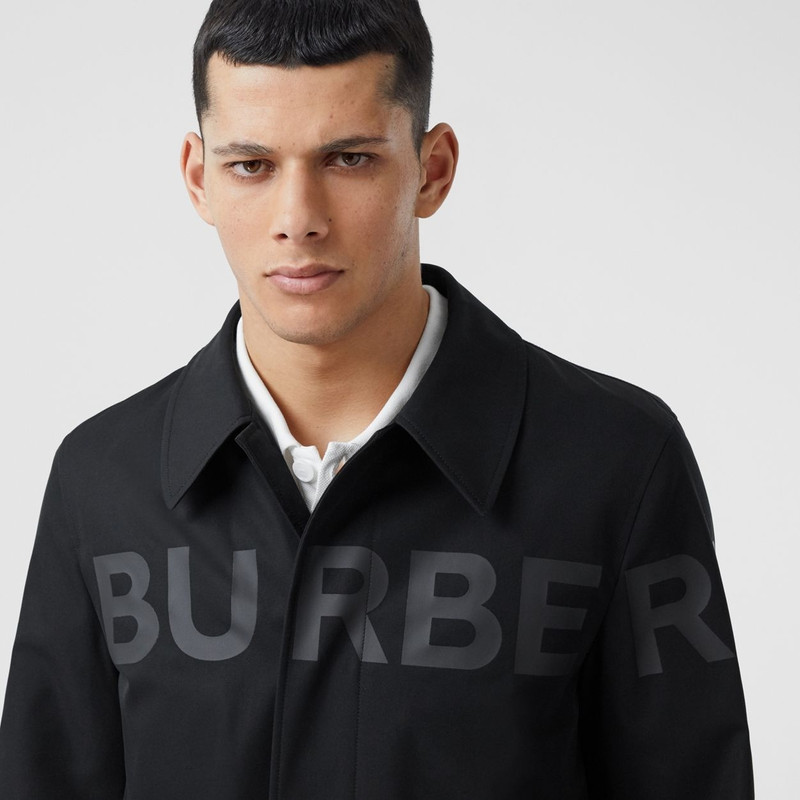 Horseferry Print Cotton Gabardine Car Coat 3