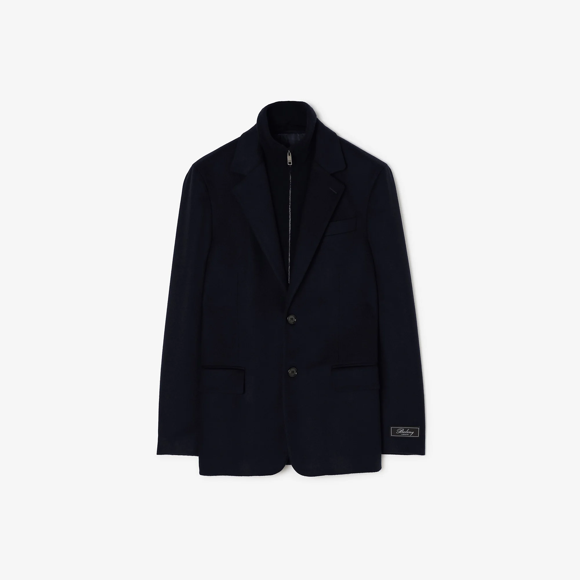 Detachable Bib Cashmere Tailored Jacket - 1
