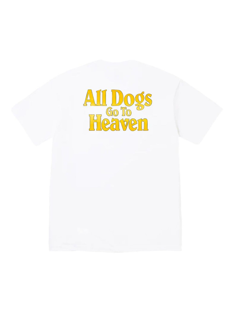 Supreme All Dogs GoTo Heaven graphic T-shirt outlook