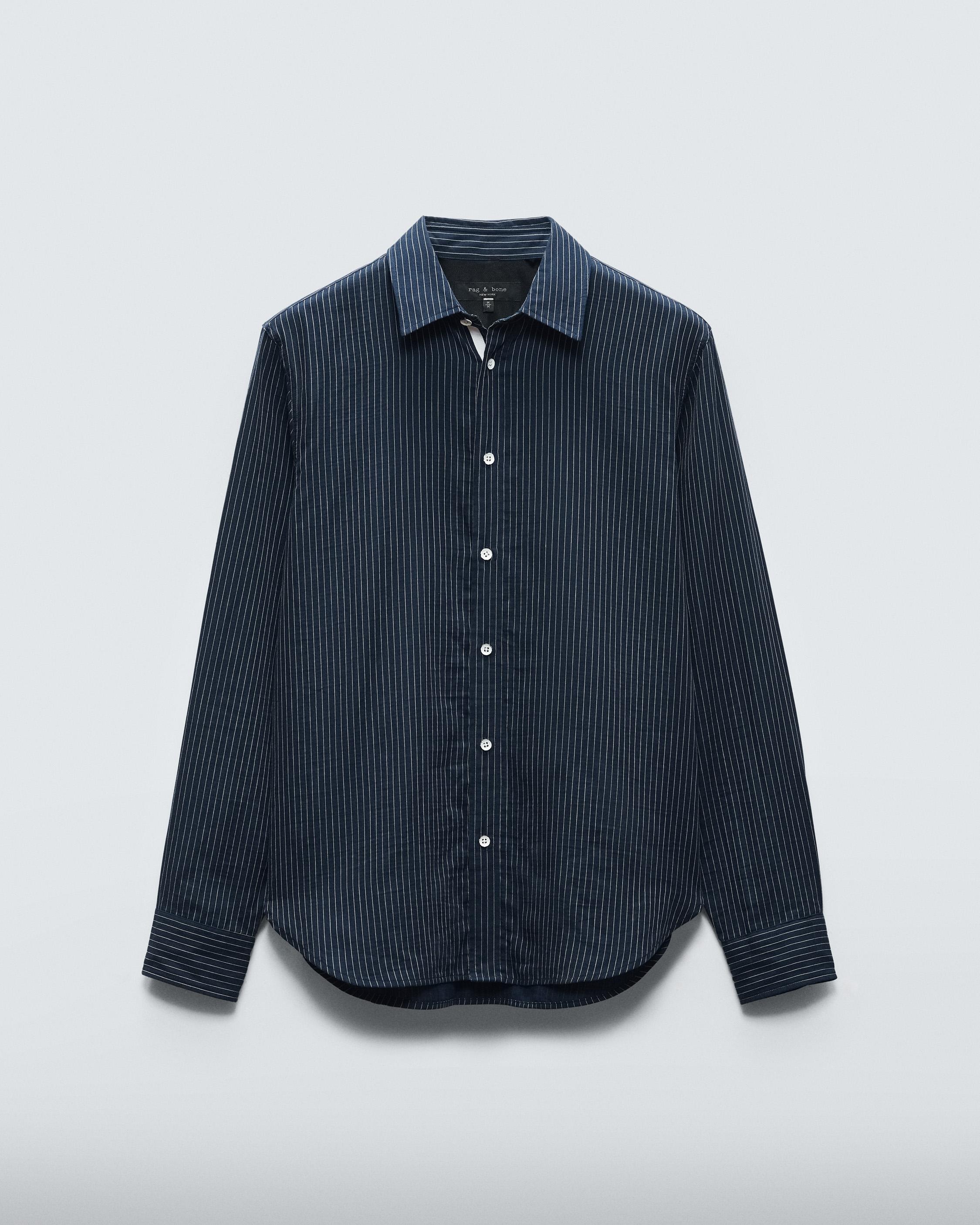 Gus Striped Double Gauze Shirt - 1