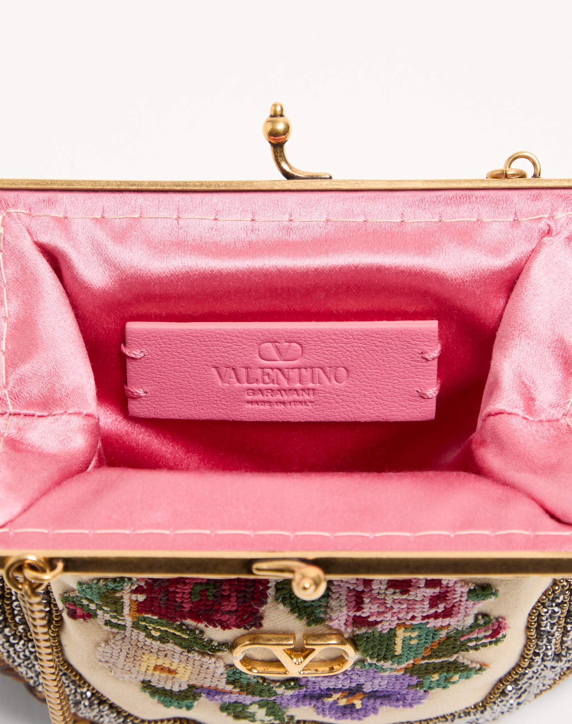 VALENTINO GARAVANI NELLCOTE FAIRYTALES SMALL CLUTCH EMBROIDERED WITH FRINGES - 5