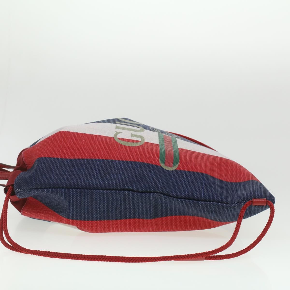 GUCCI Web Sherry Line Backpack Canvas Tricolor Red Blue Green - 3