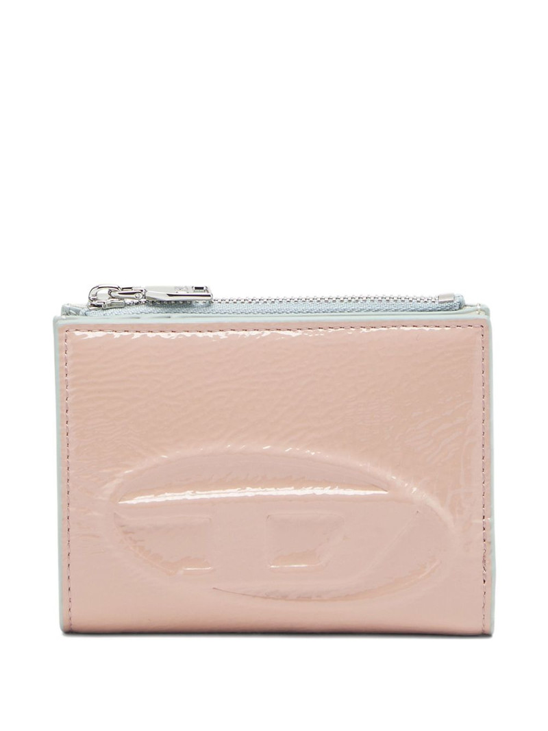 embossed-logo zip-fastening wallet 1