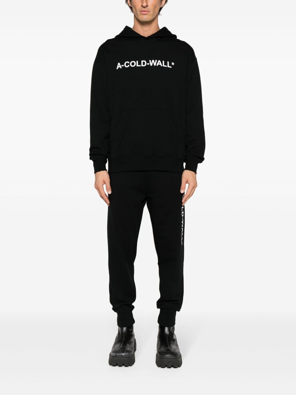 Essentials logo-print hoodie - 2