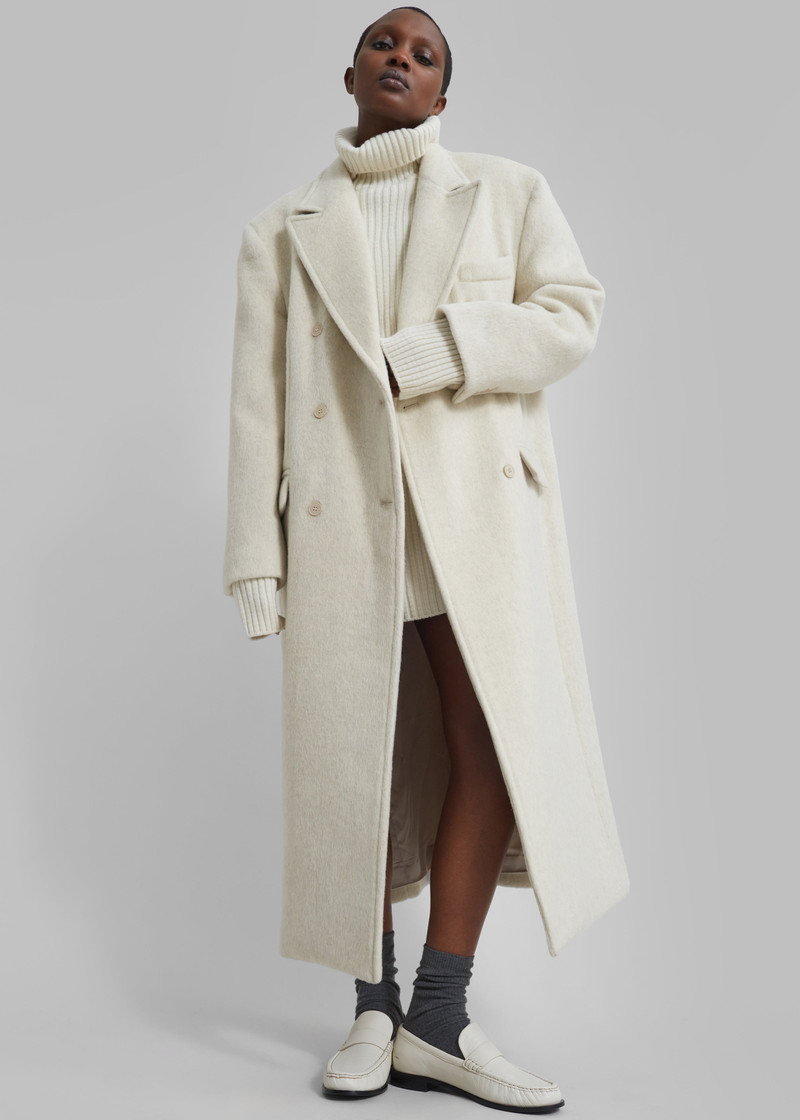 Jordan Wool Coat - Ivory 5