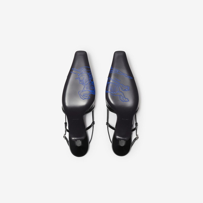 Leather Chisel Slingback Pumps​ 6