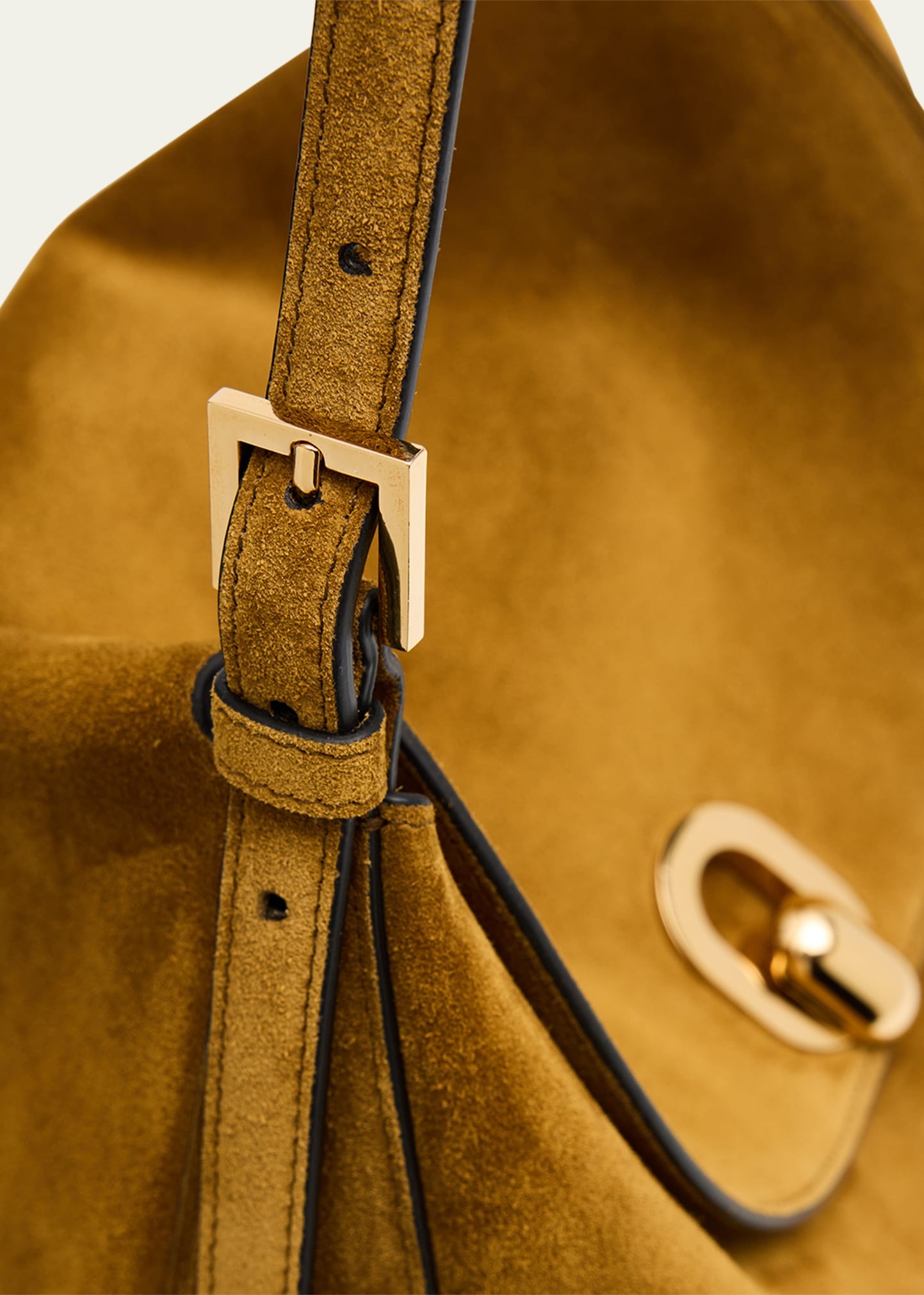 Tondo Large Suede Hobo Bag - 5