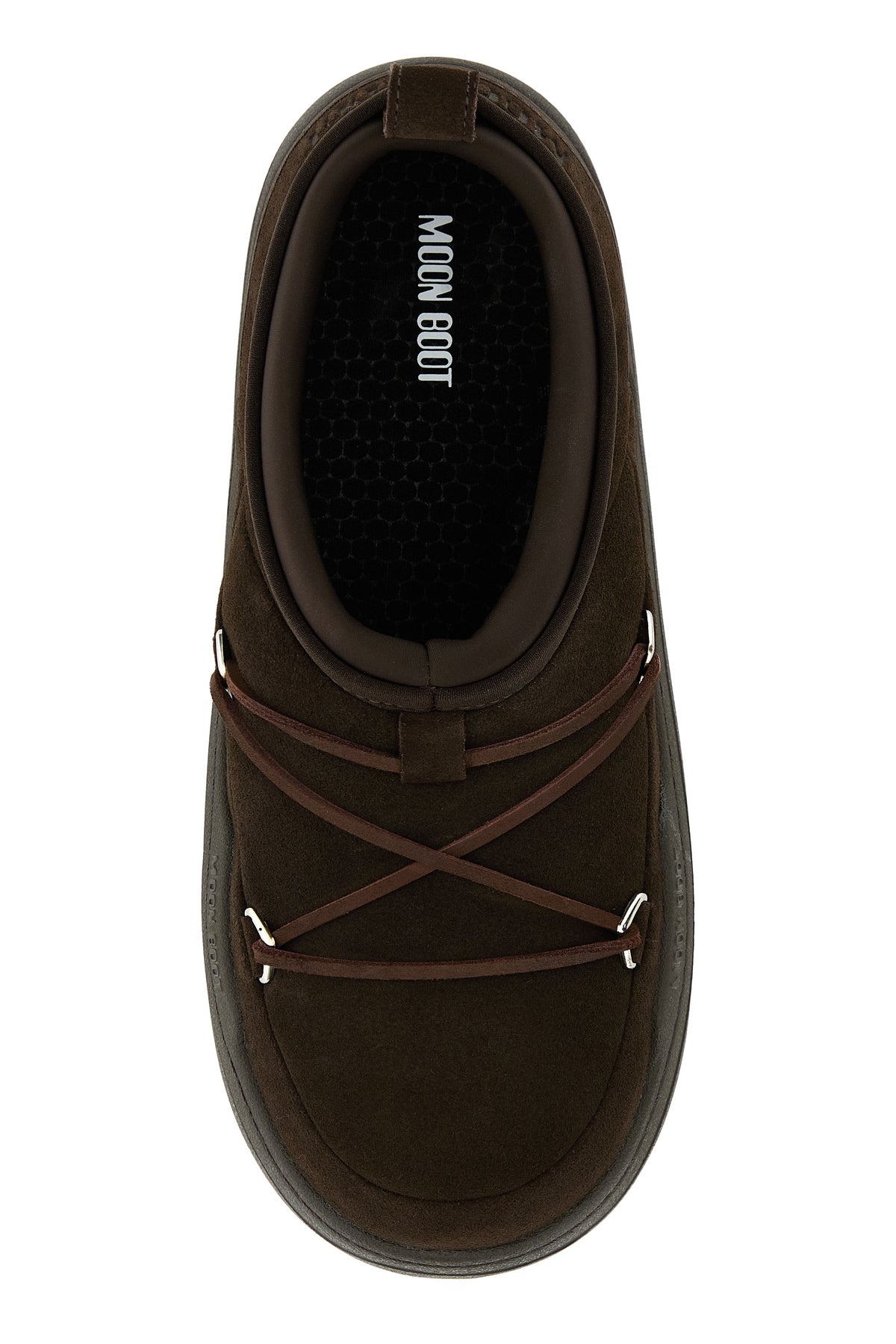 Brown suede MB Park Icon slip ons - 4