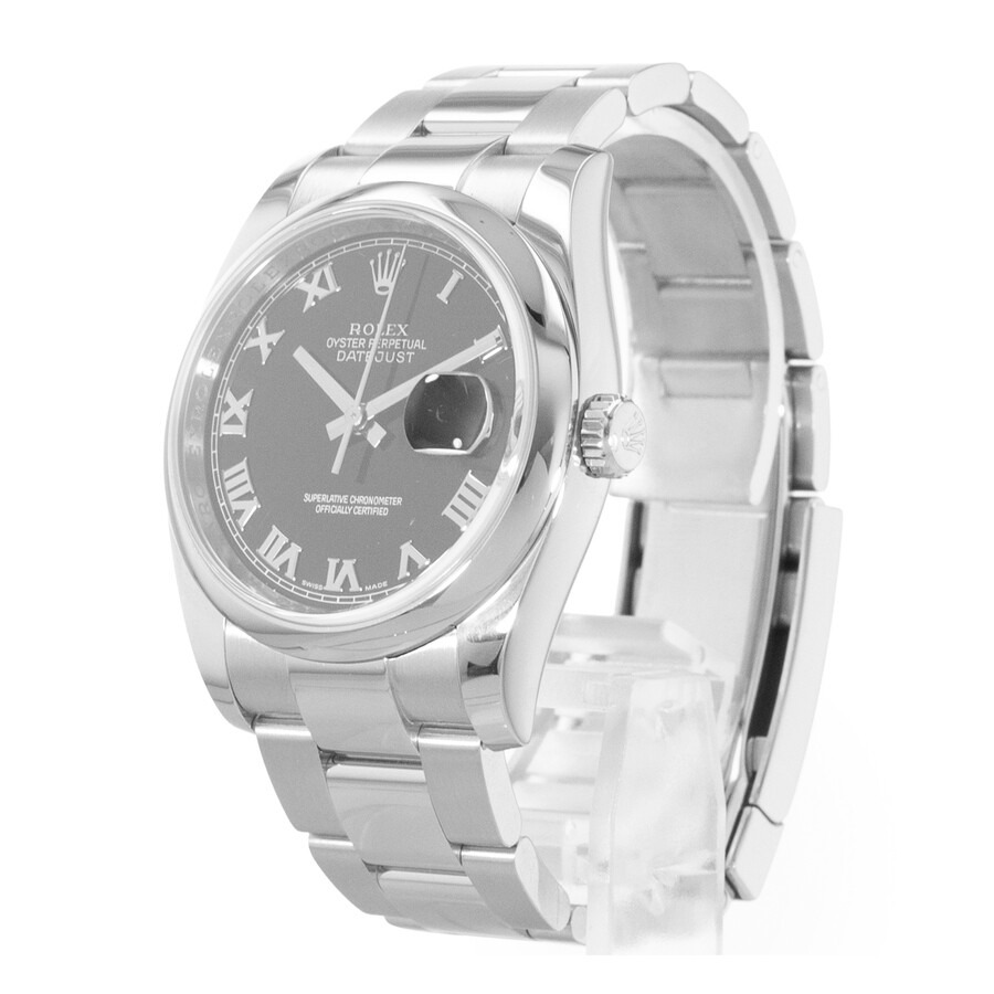 Pre-owned Rolex Datejust 36 Automatic Chronometer Black Dial Men's Watch 116200 BKRO - 4