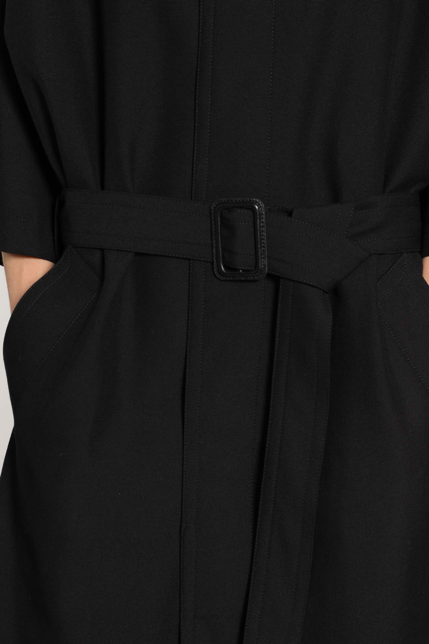 Mm6 Maison Margiela Woman Black Coats - 6