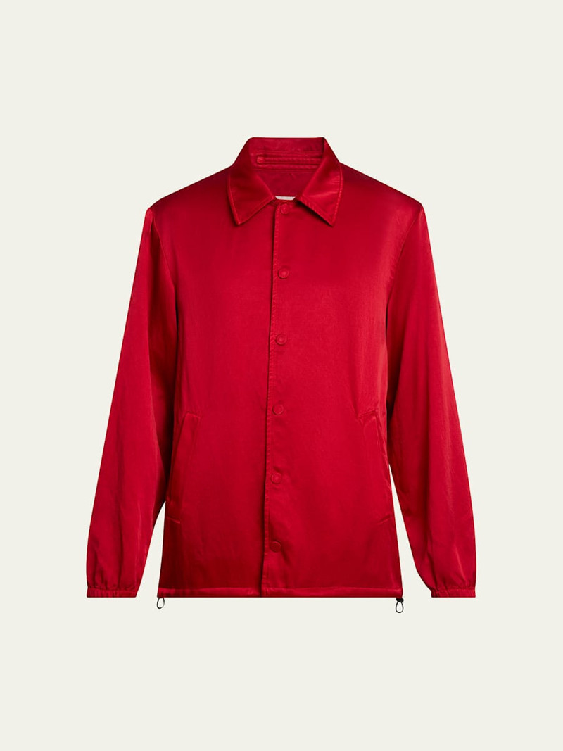 Men's Overdyed Cupro-Cotton Shirt 1