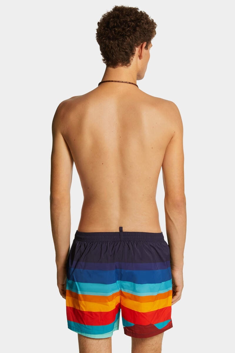 SUMMER LOVERS SUNSET MIDI SWIM BOXER - 4