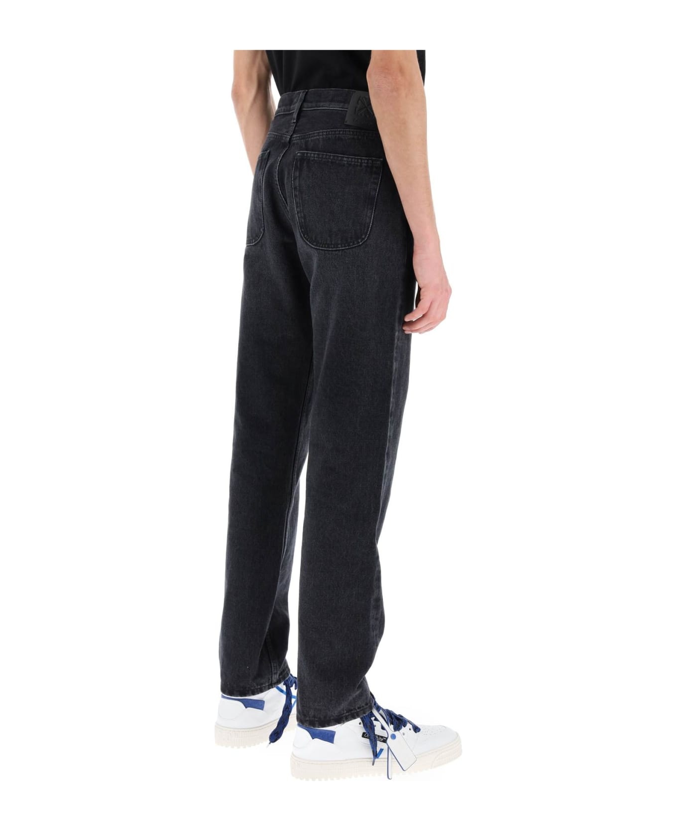 Logo Patch Tapered Jeans - 3