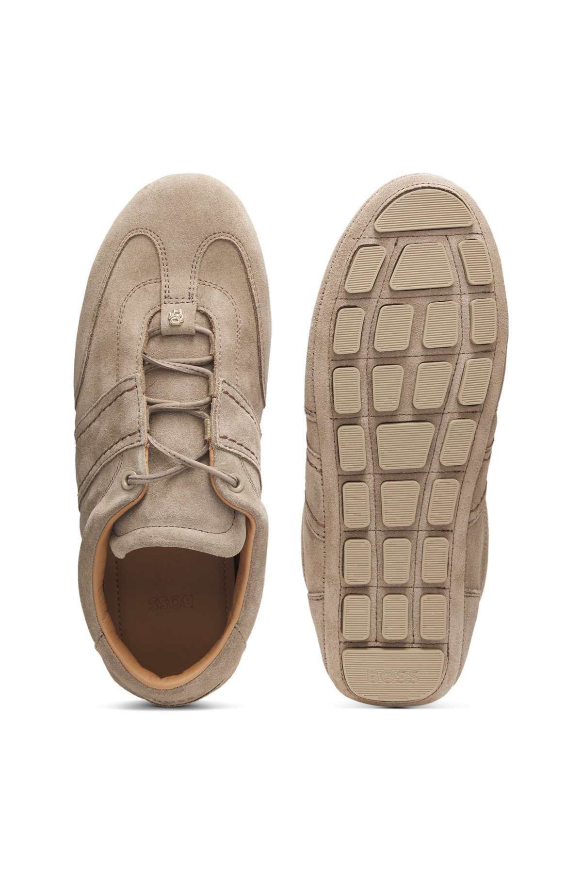 SUEDE TRAINERS WITH DOUBLE B MONOGRAM - 4