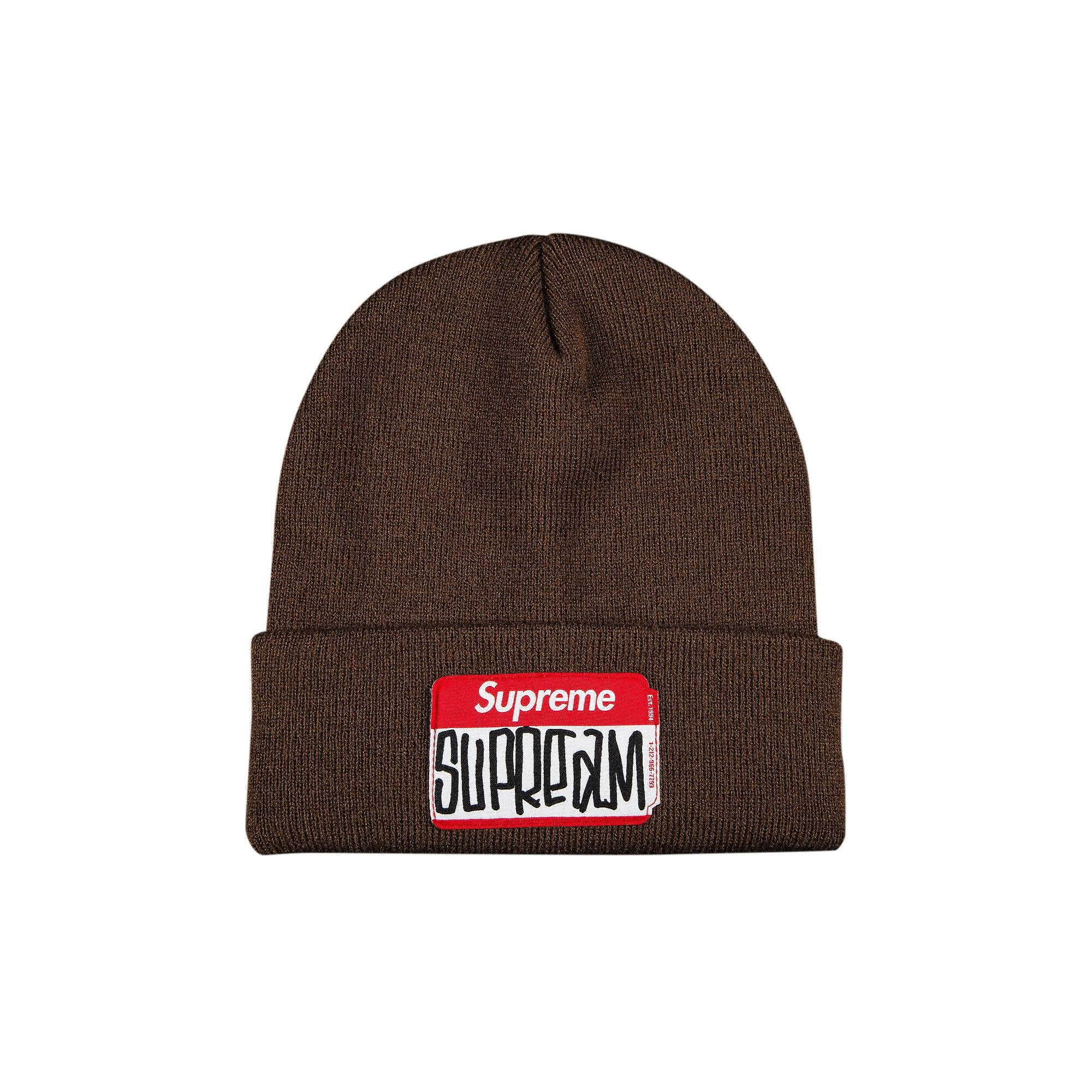 Supreme Gonz Nametag Beanie 'Brown'