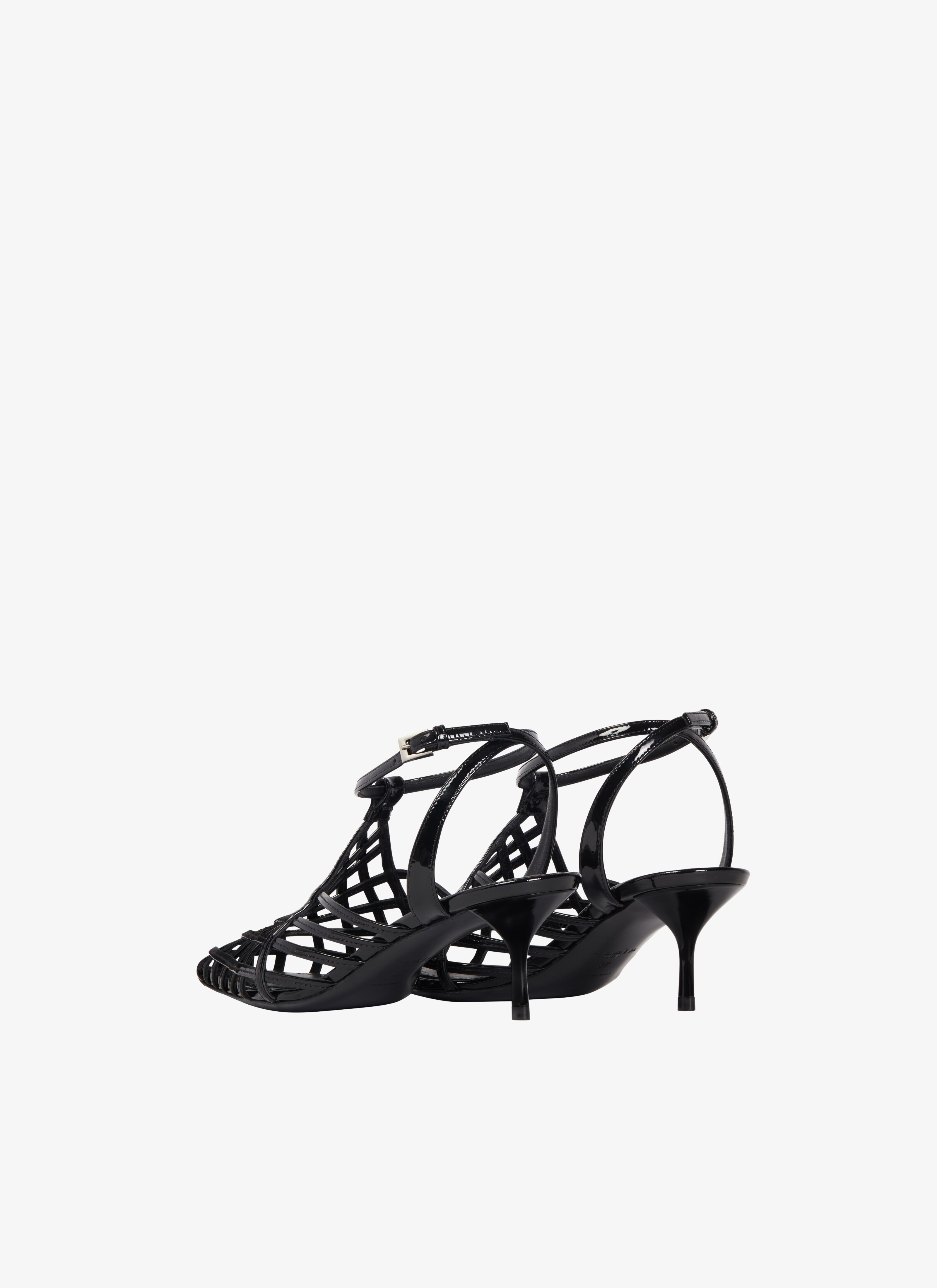LA CAGE SANDALS IN PATENT CALFSKIN - 2