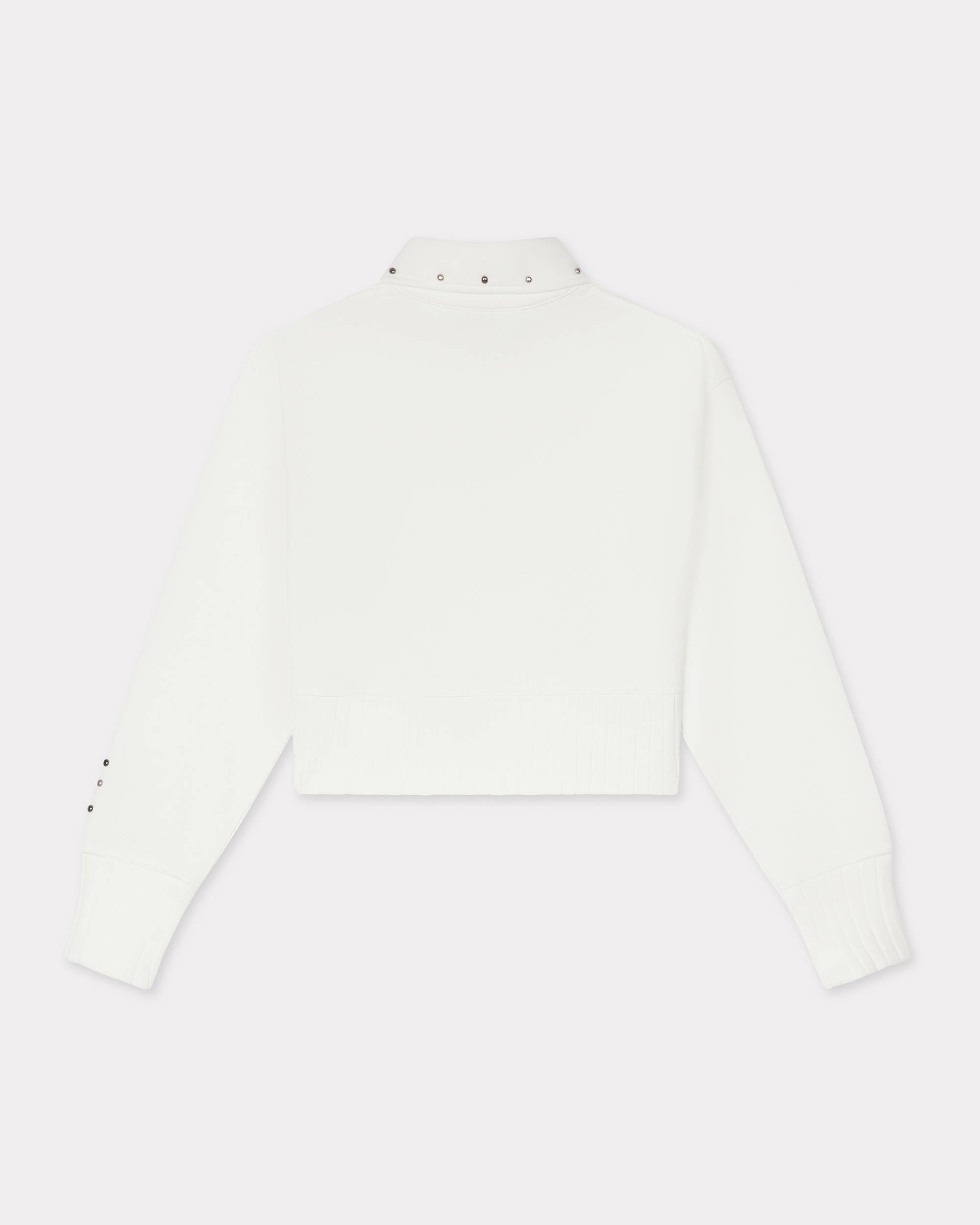 'KENZO Cartoon' embroidered cropped polo sweatshirt in cotton - 2