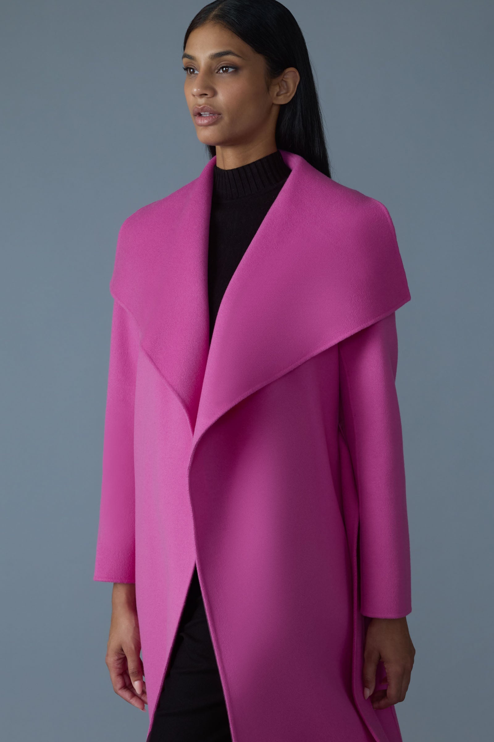 MAI-CN Double-face wool wrap coat - 5