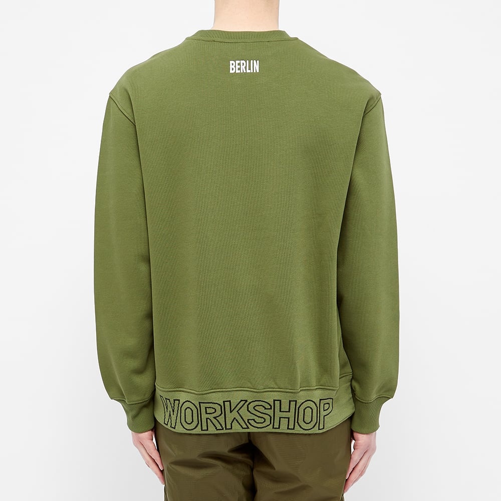 032c Logo Rib Embroidered Crew Sweat - 4