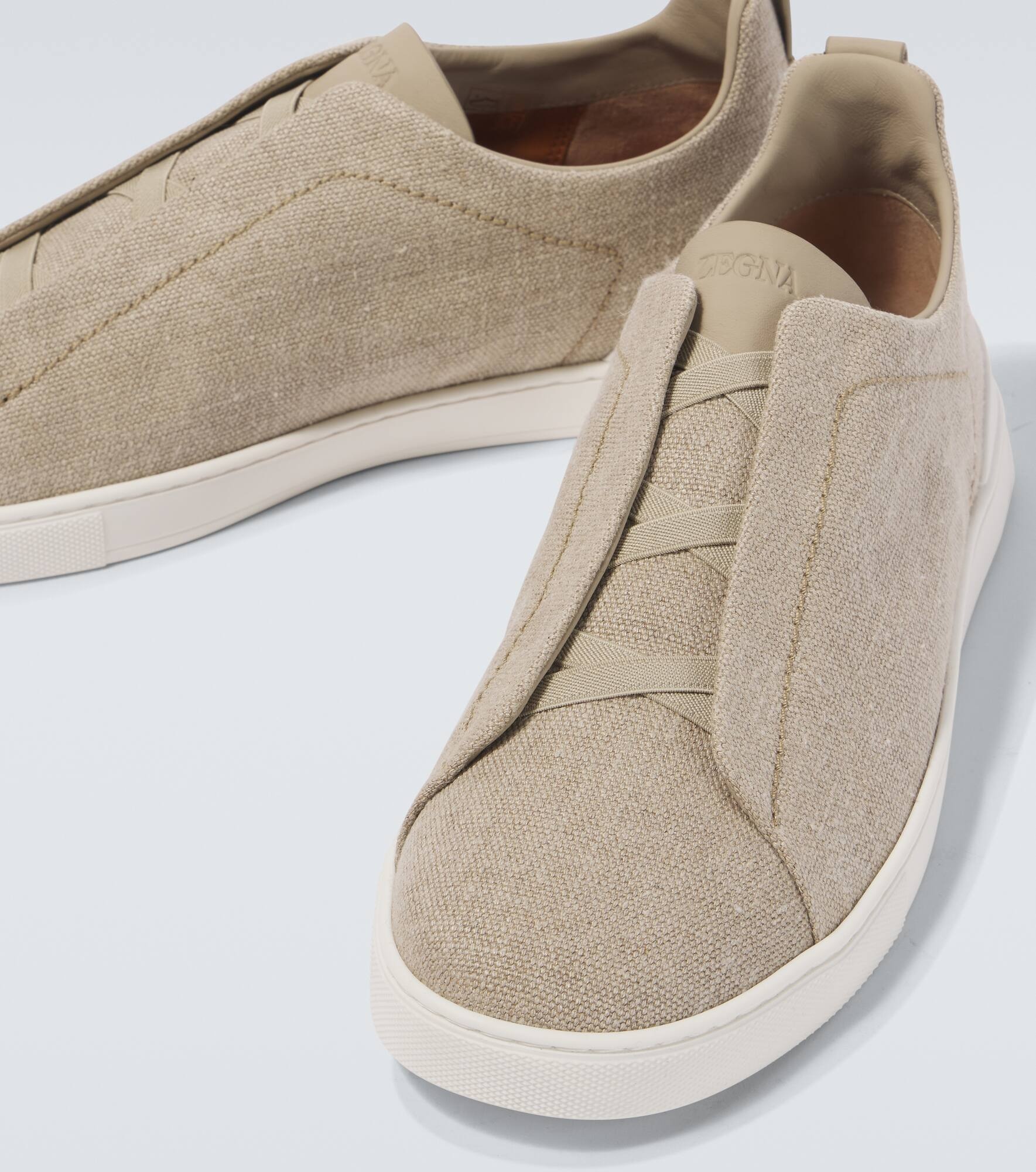 Triple Stitch canvas sneakers - 3