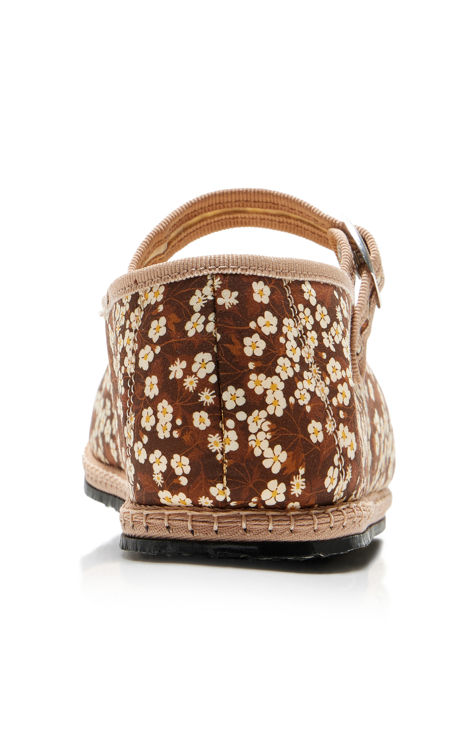 Exclusive Riviera Floral Canvas Mary Jane Flats brown - 4