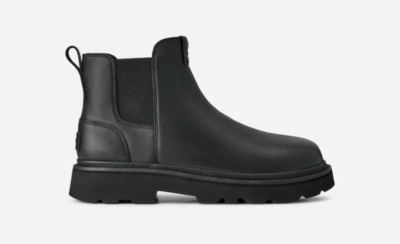® Men's Chelsea Lug Leather Boots in Black - 1