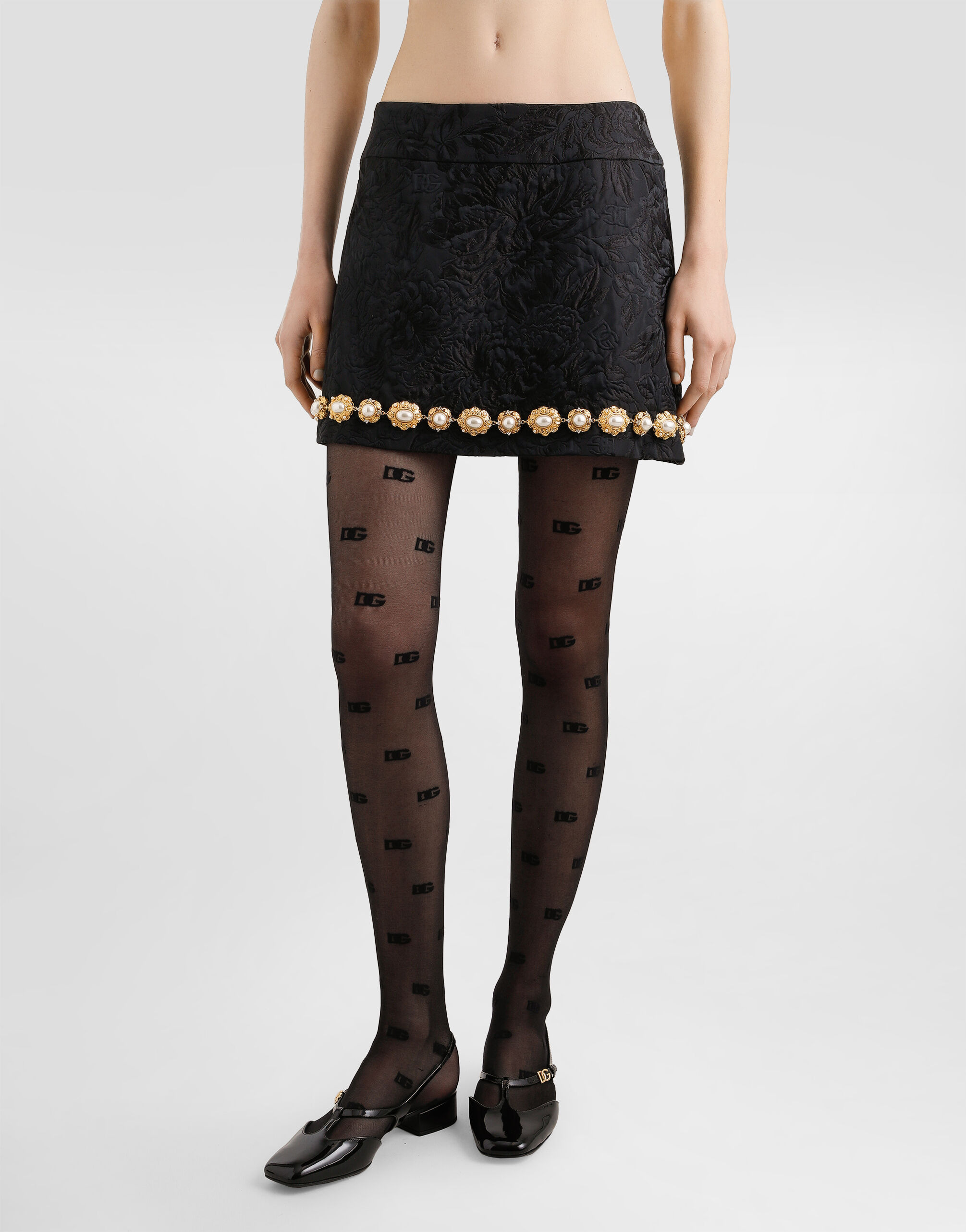 Brocade miniskirt - 4