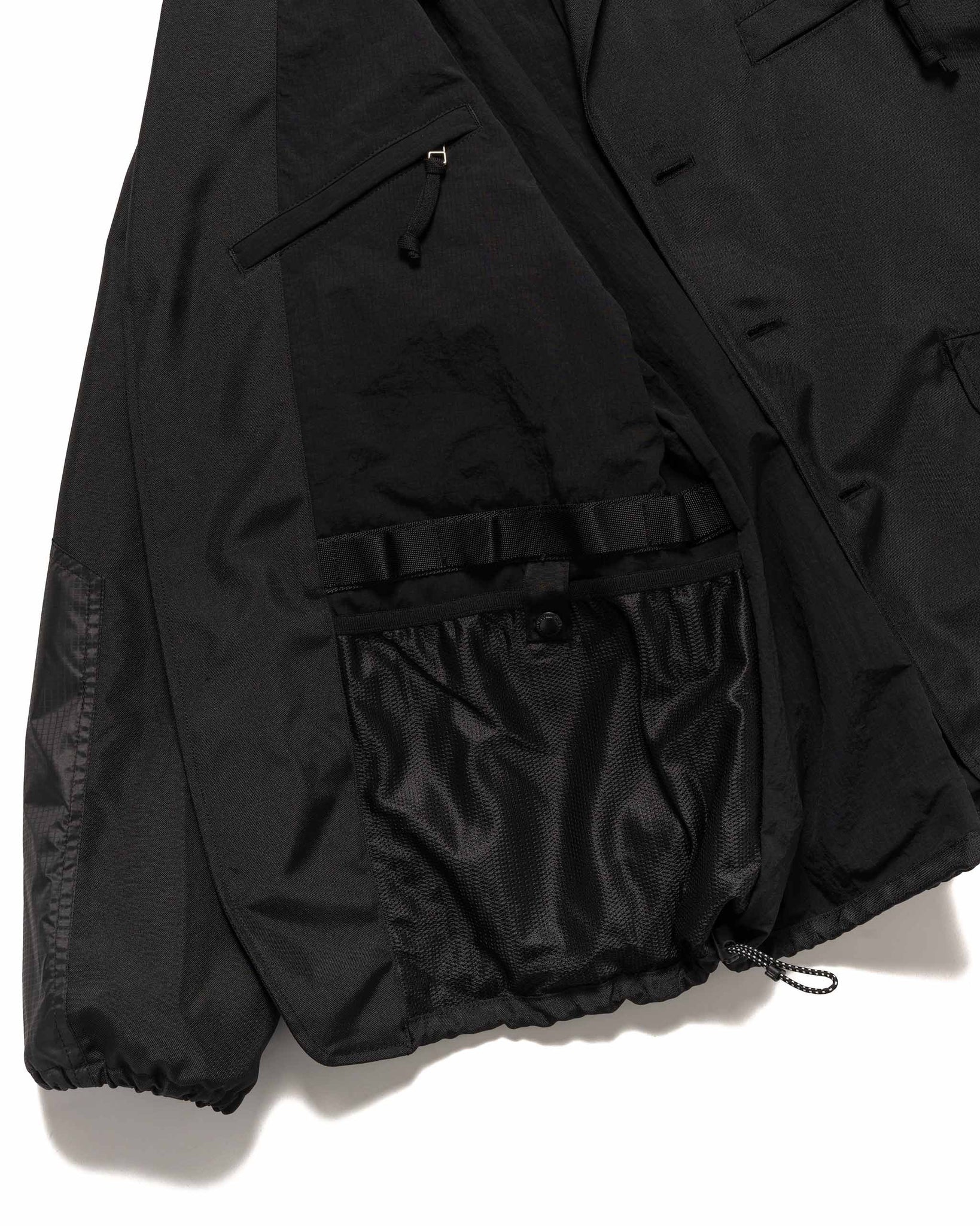 Comme des Garçons Homme Polyester Jacket Comme des Garçons Homme Polyester Bomber Jacket Black – Très