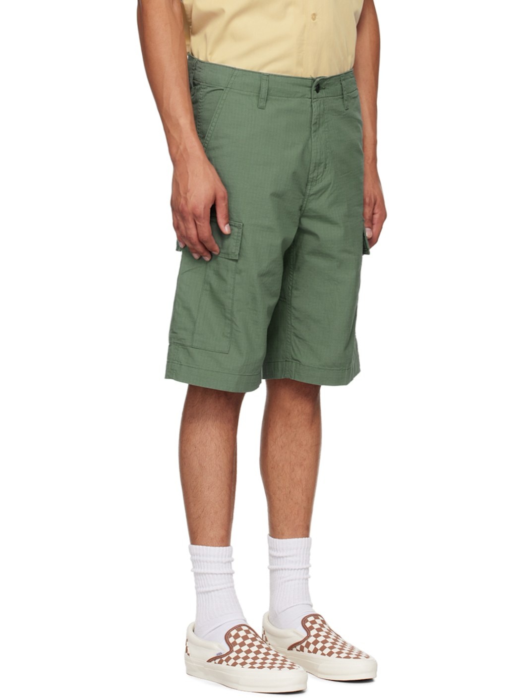 Green Regular Cargo Shorts - 2