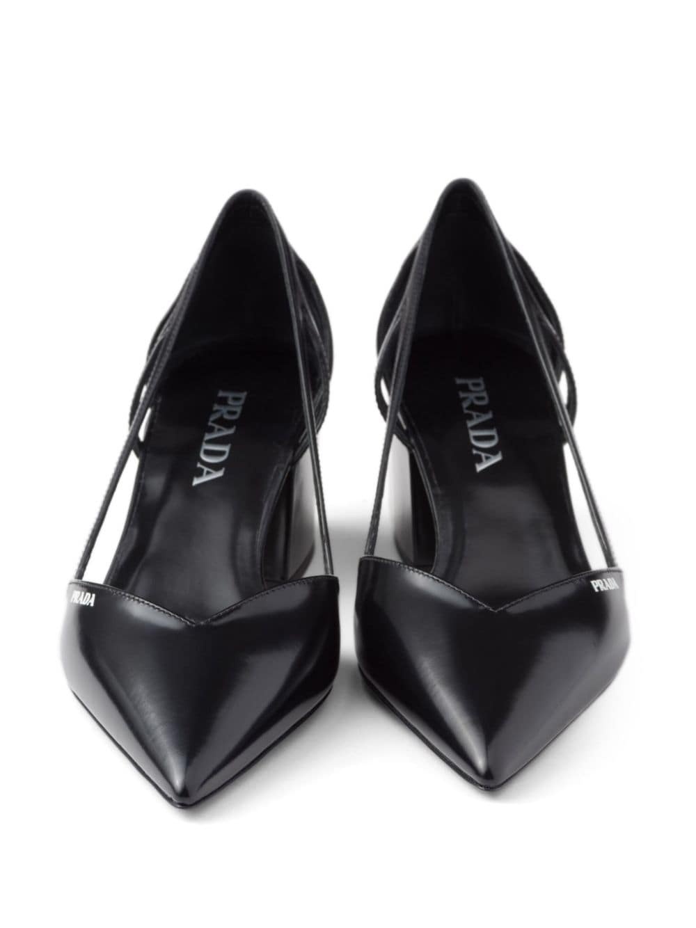 55mm cut-out leather pumps - 4