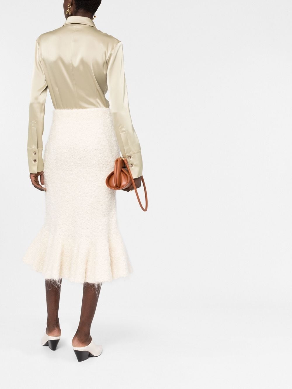 pleated-hem skirt - 4