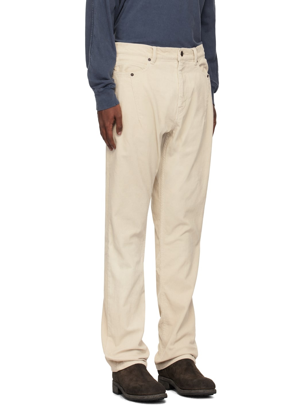 Off-White Corduroy Trousers - 2