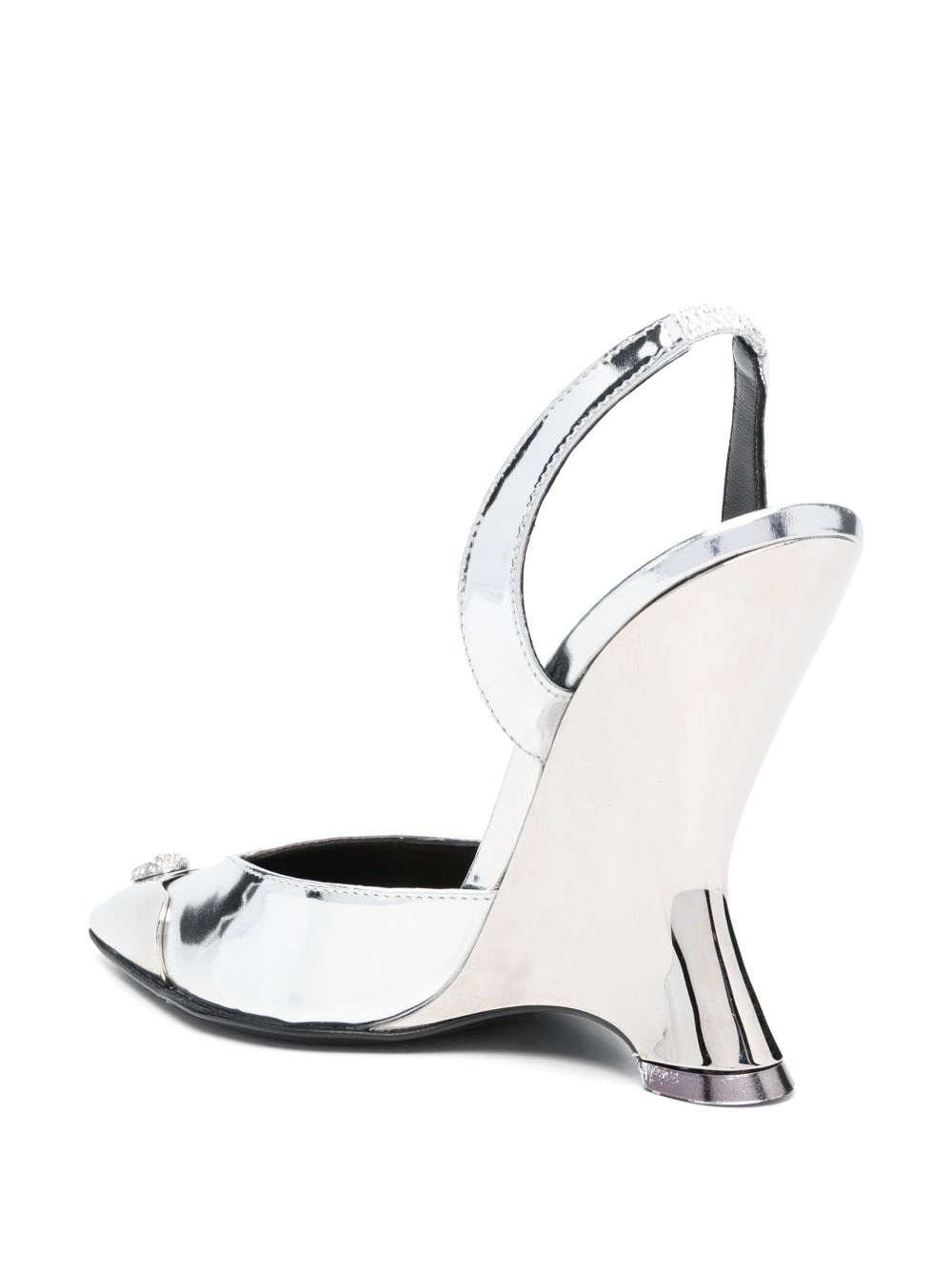 Mirror 95mm pointed-toe pumps - 3