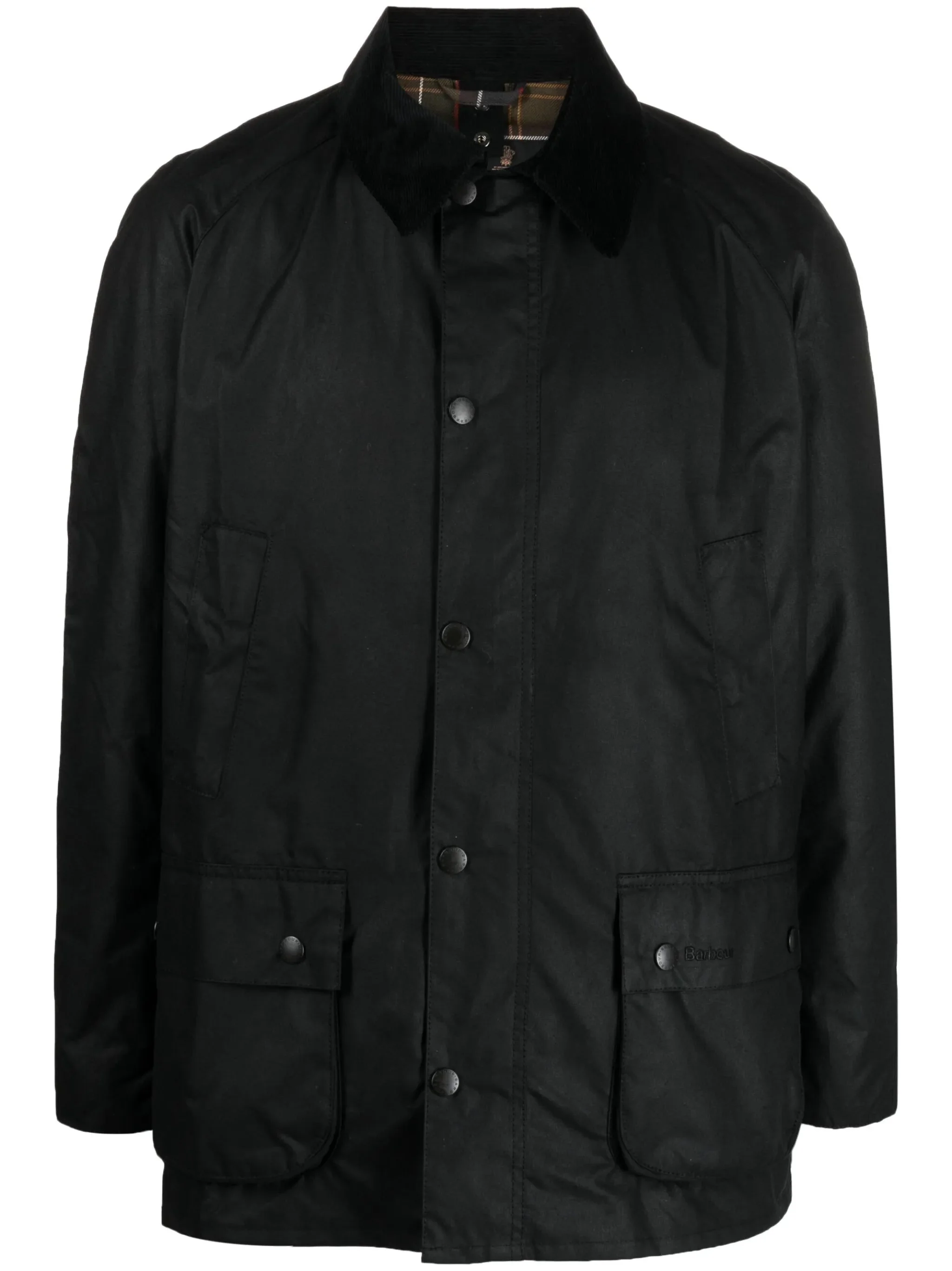 Barbour Collared Wax Jacket - 1