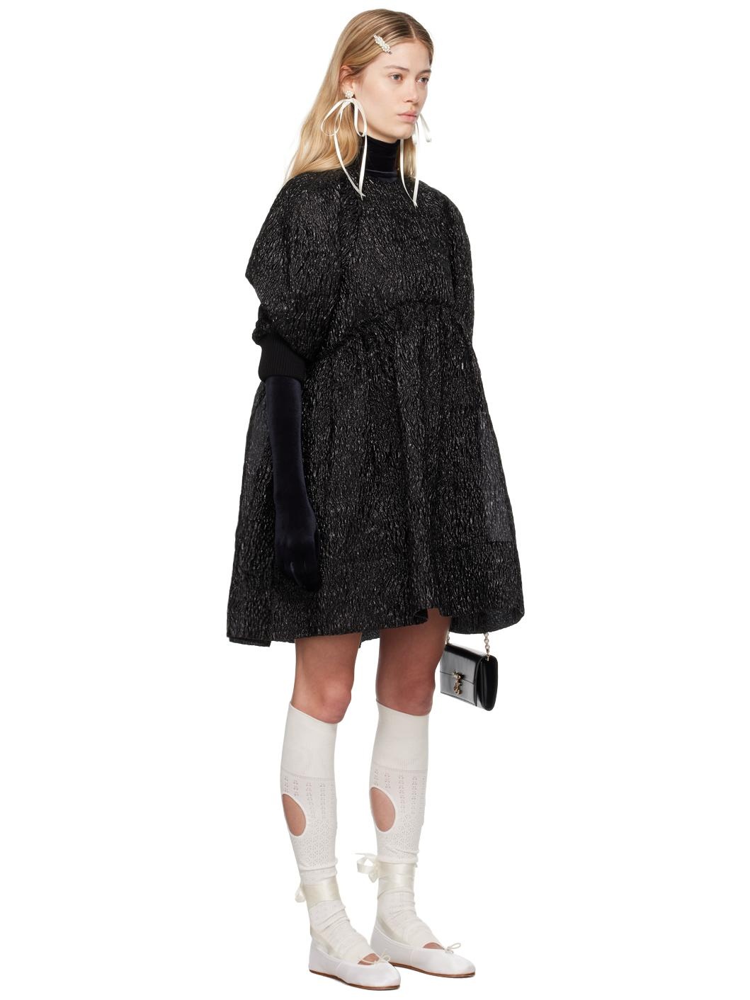 Black Smock Minidress - 2