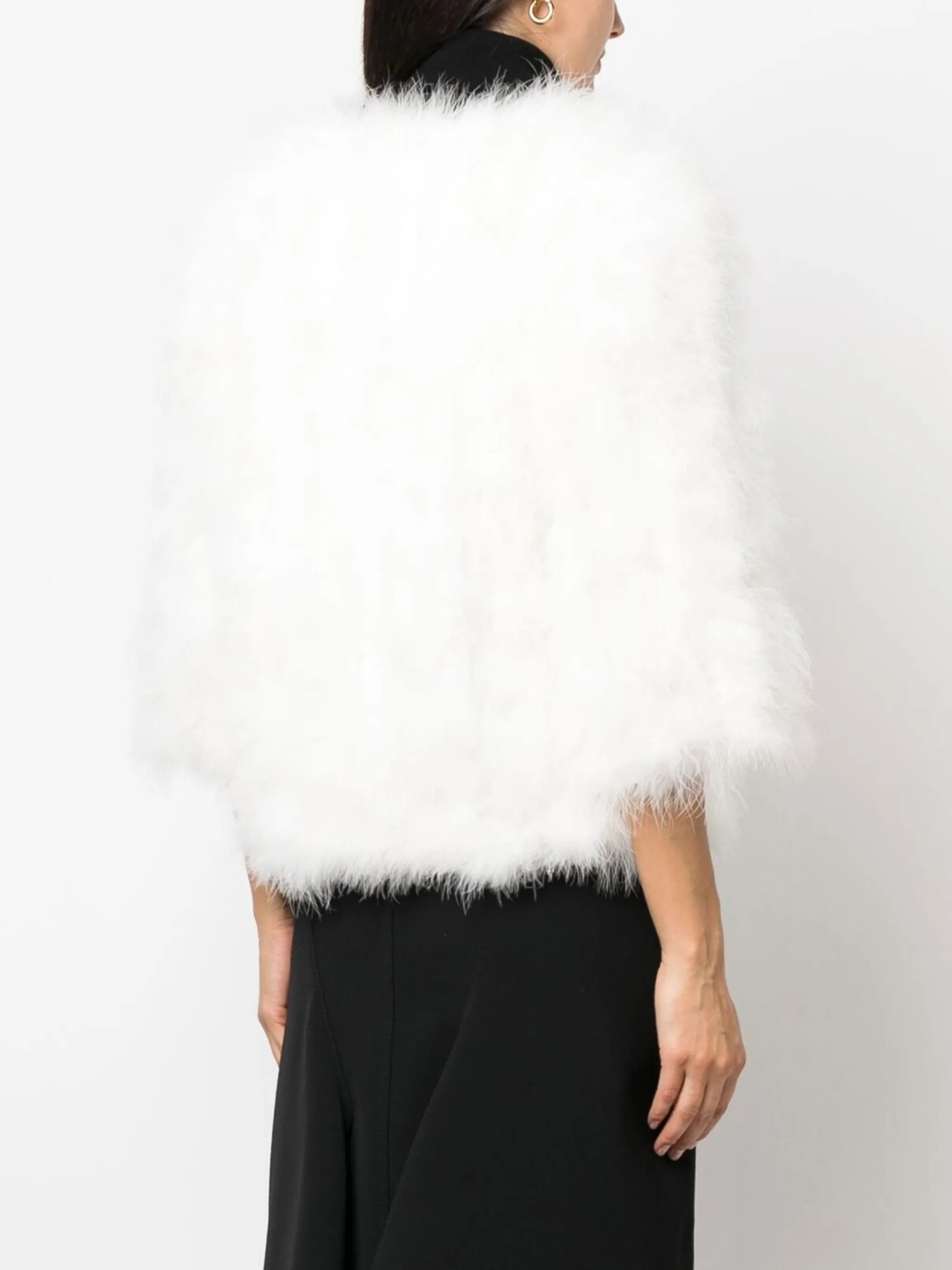 YVES SALOMON - Women Delicate Fluffy Coat - 3