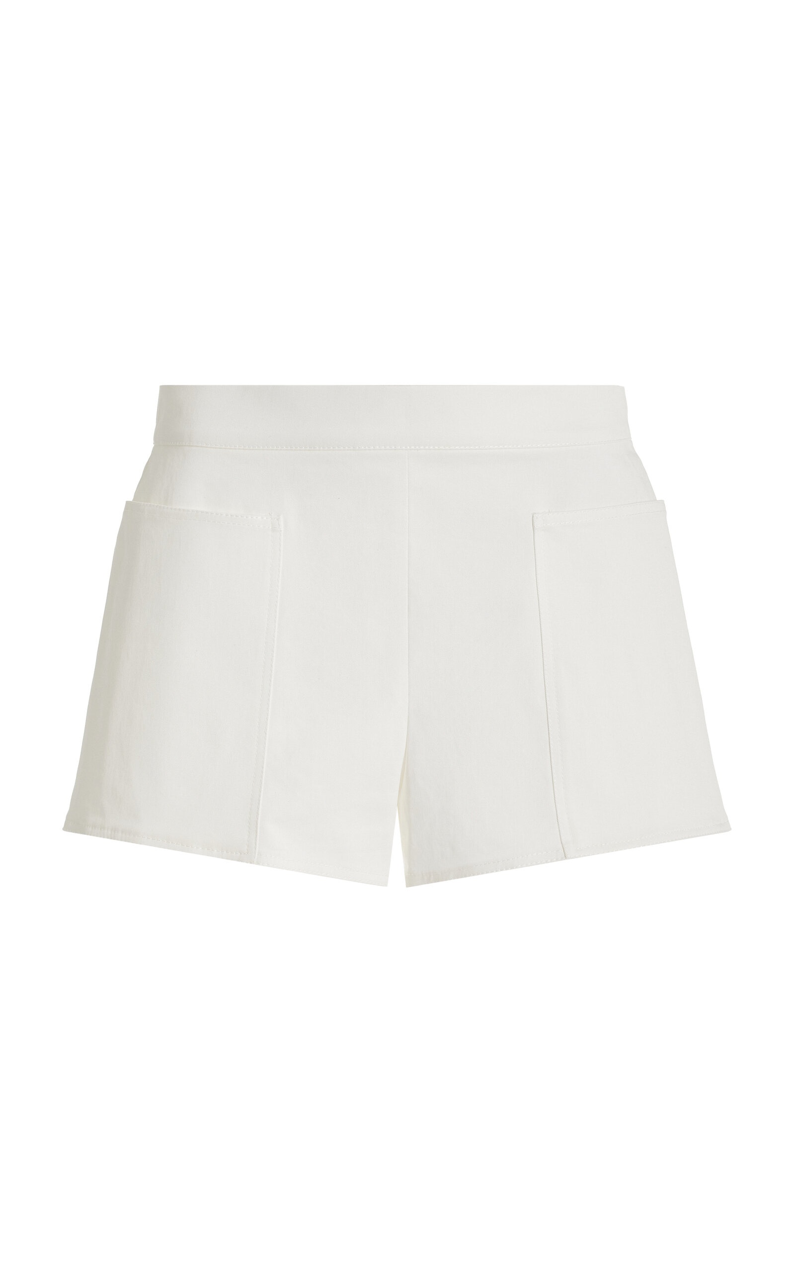 Riad Cotton-Blend Mini Shorts white - 1