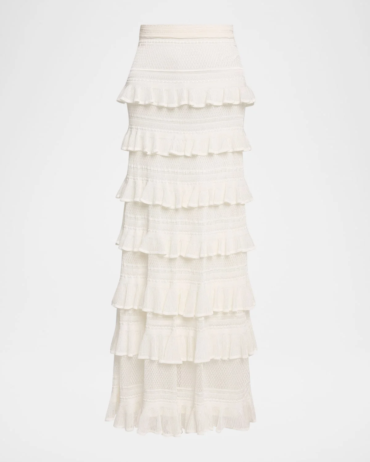 Luna Lace Ruffled Maxi Skirt - 1