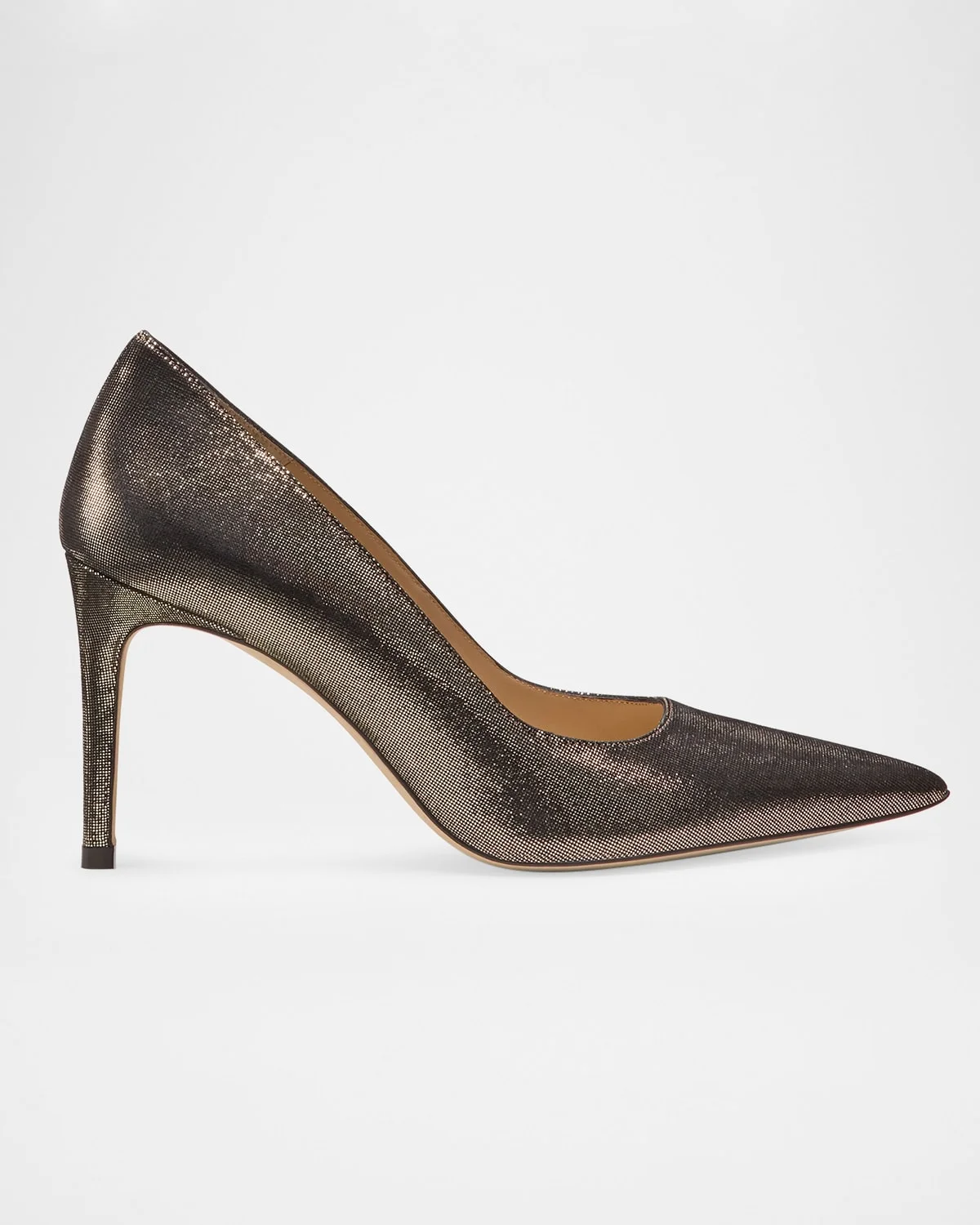 85mm Stuart Power Leather Noir Pumps - 1