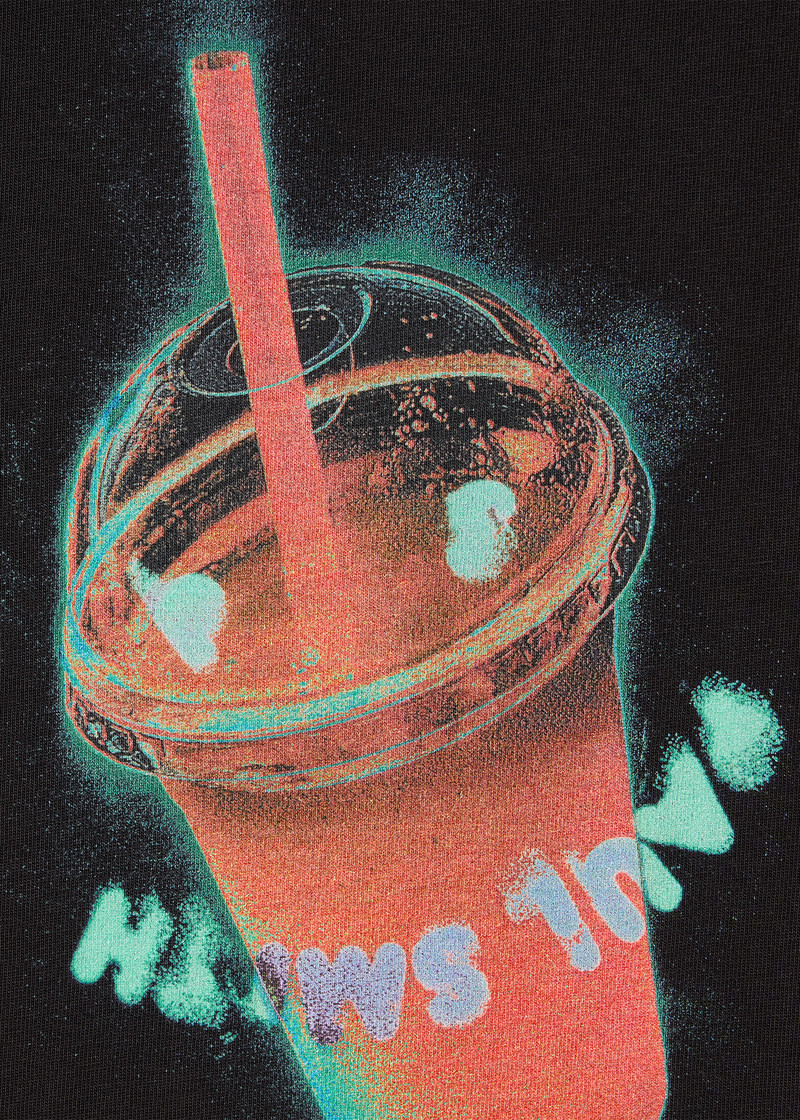 Paul Smith Black 'Sunbleached Snaps' Print T-Shirt outlook