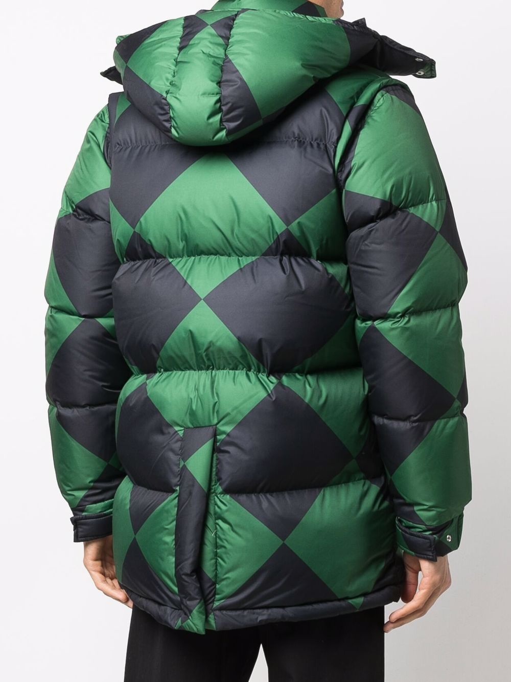 diamond-print padded gilet - 4