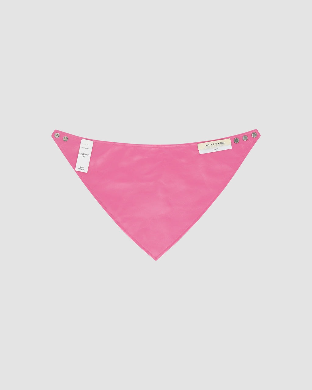 LEATHER BANDANA WITH METAL LOGO - 4