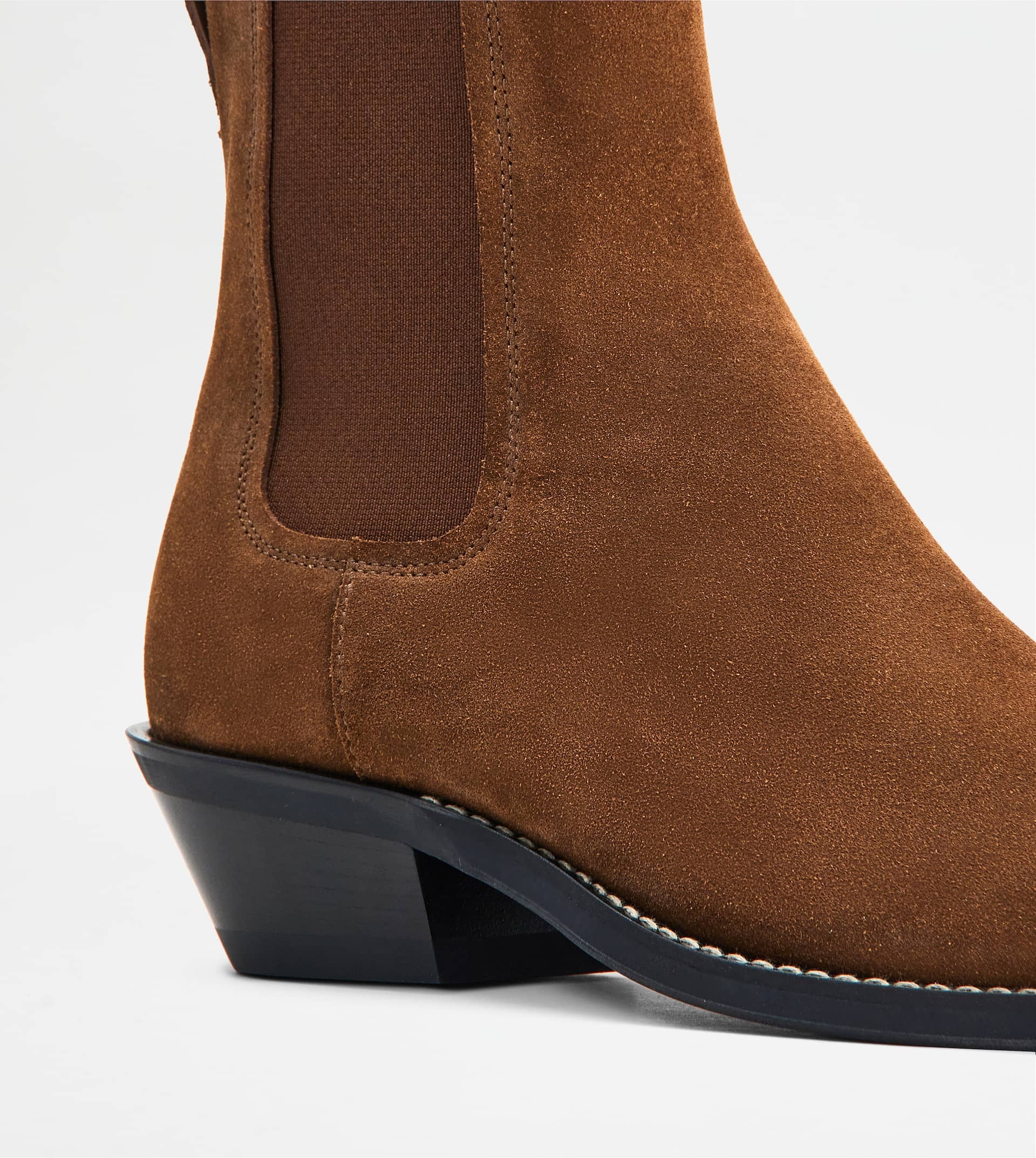 ANKLE BOOTS IN SUEDE - BROWN - 7