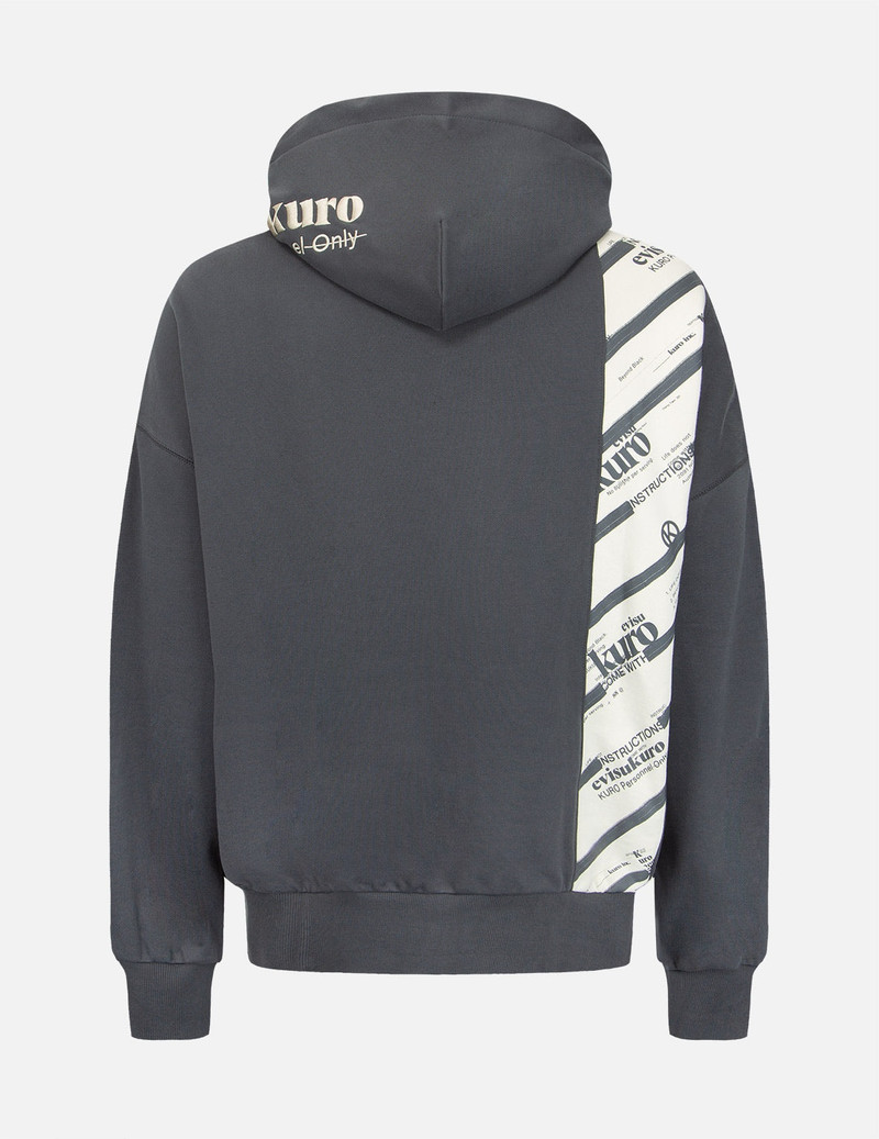 EVISU Logo Printed Pannel Hoodie outlook