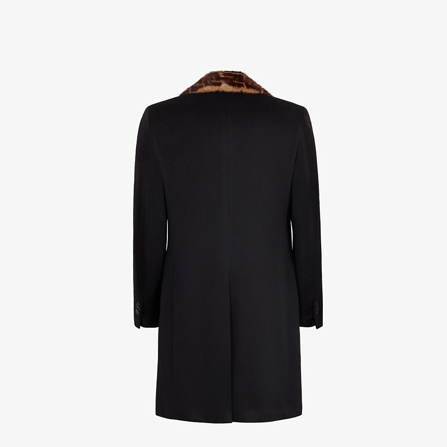 Black cashmere coat - 2