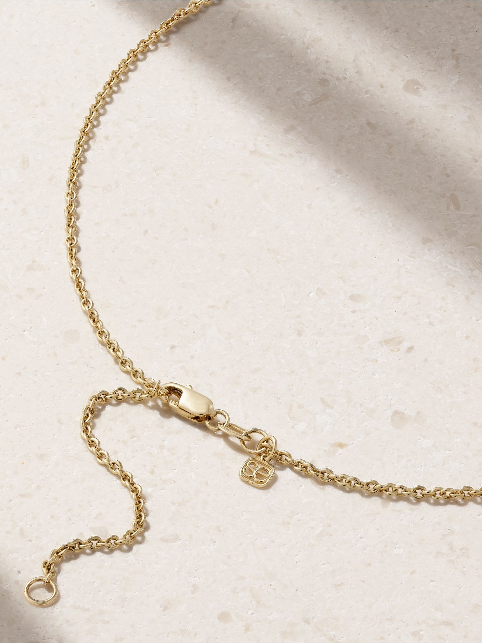 Love 14-karat gold diamond necklace Gold - 3