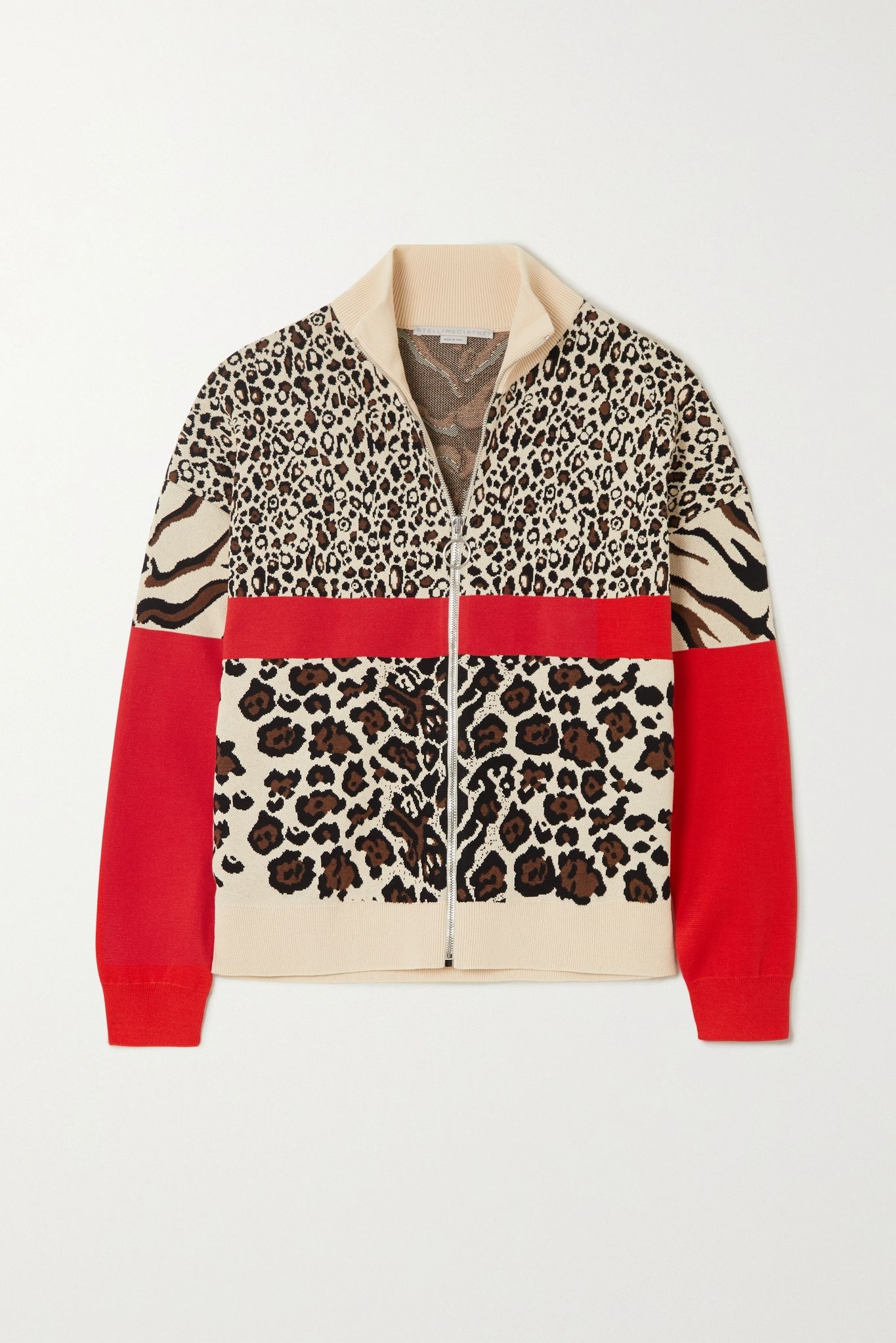 Intarsia knitted track jacket - 1